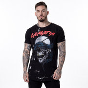 Polera Negra - Estampado Calavera