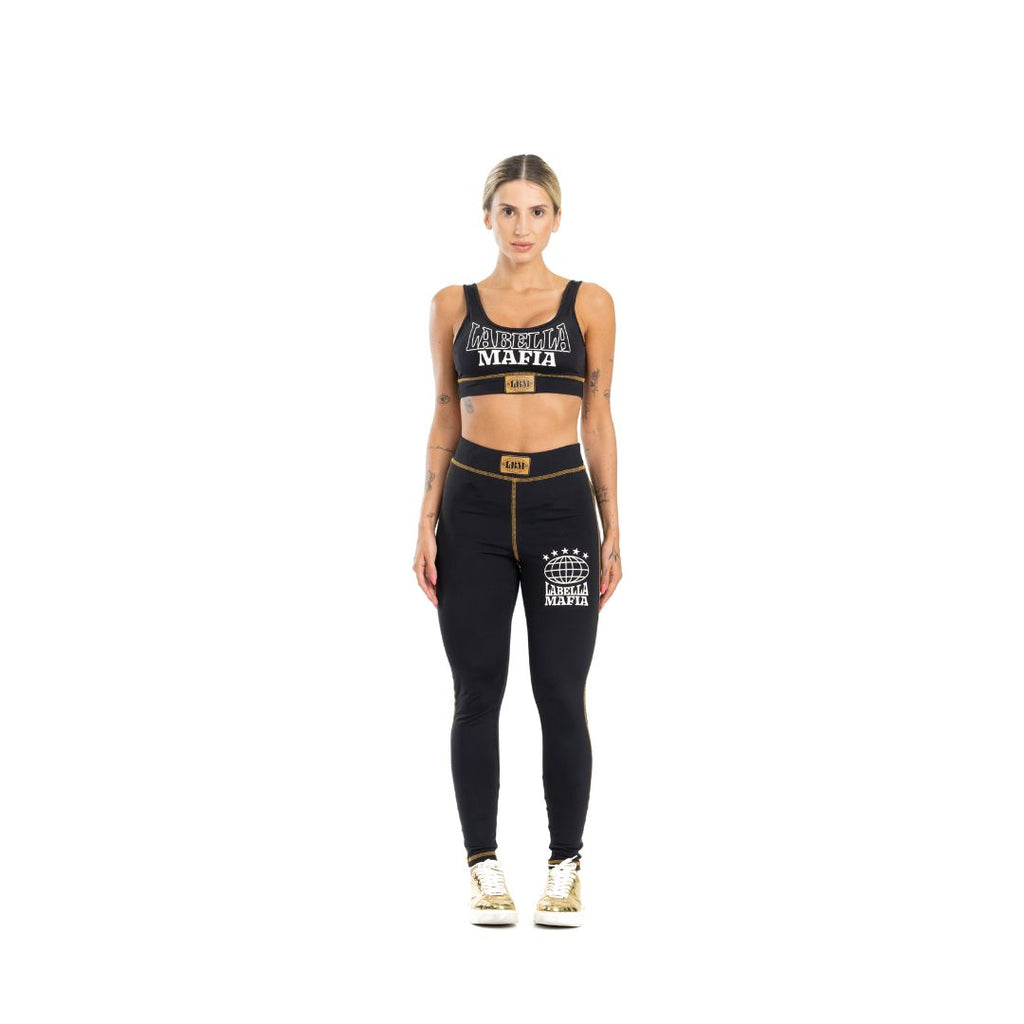 Conjunto Top y Legging Boxer Negro – Labellamafia Chile