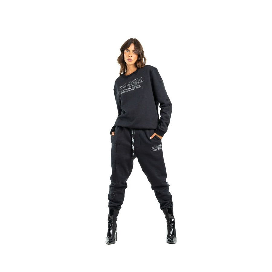 Conjunto Poleron y Jogger Negro