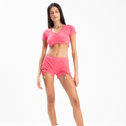 Conjunto Top y Short Match Rosado