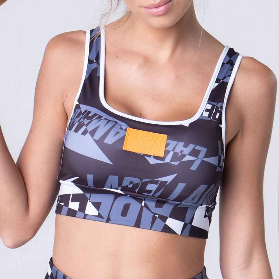 Top Negro & Gris Sublimado
