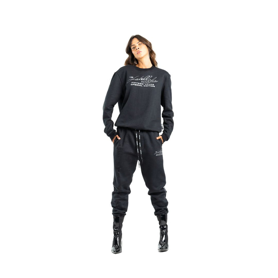 Conjunto Poleron y Jogger Negro