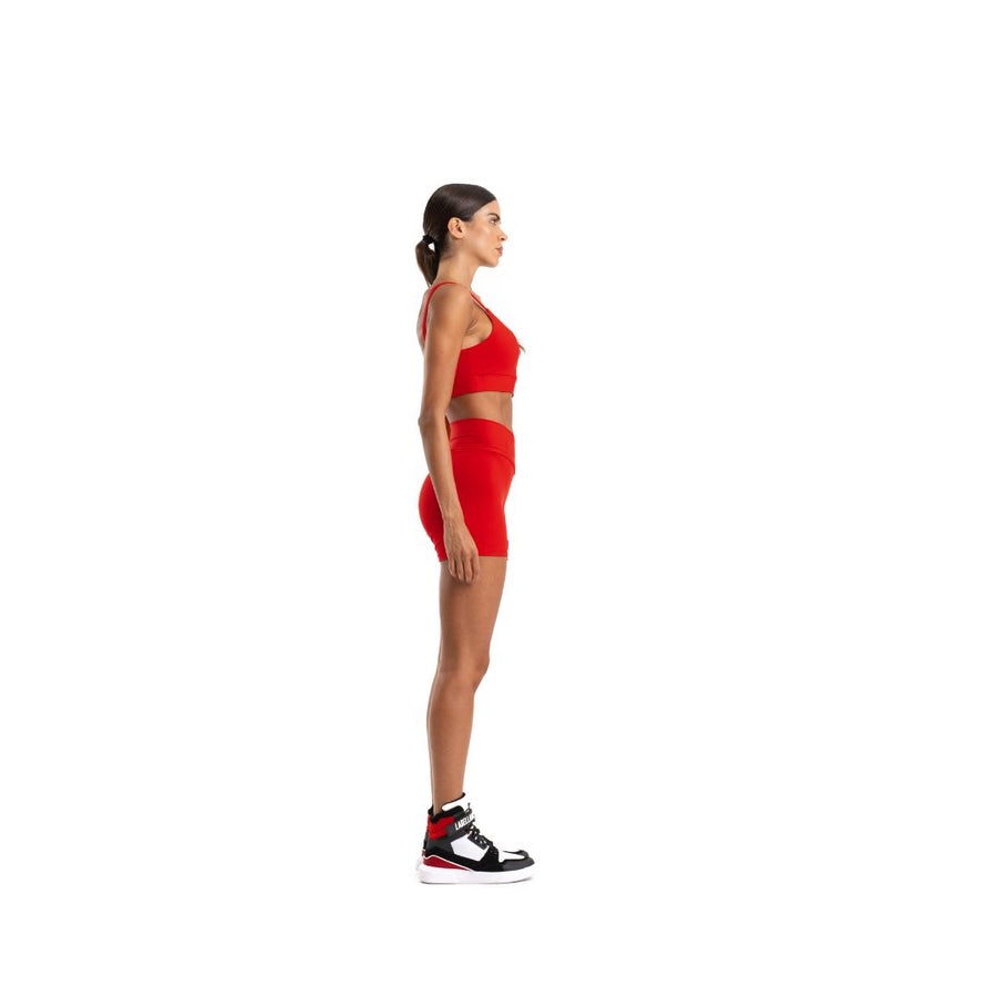 Conjunto Top y short Biker GO ON Rojo