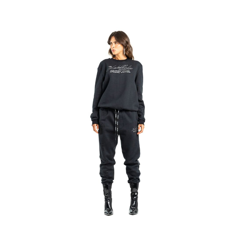 Conjunto Poleron y Jogger Negro