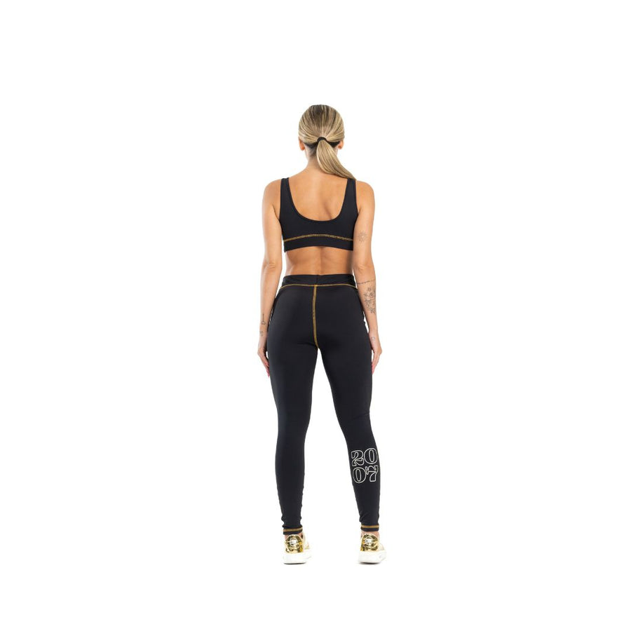 Conjunto Top y Legging Boxer Negro