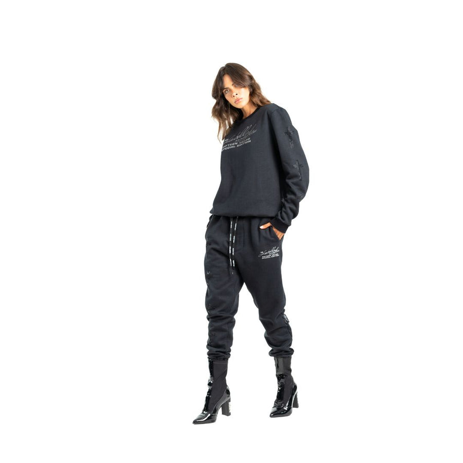 Conjunto Poleron y Jogger Negro