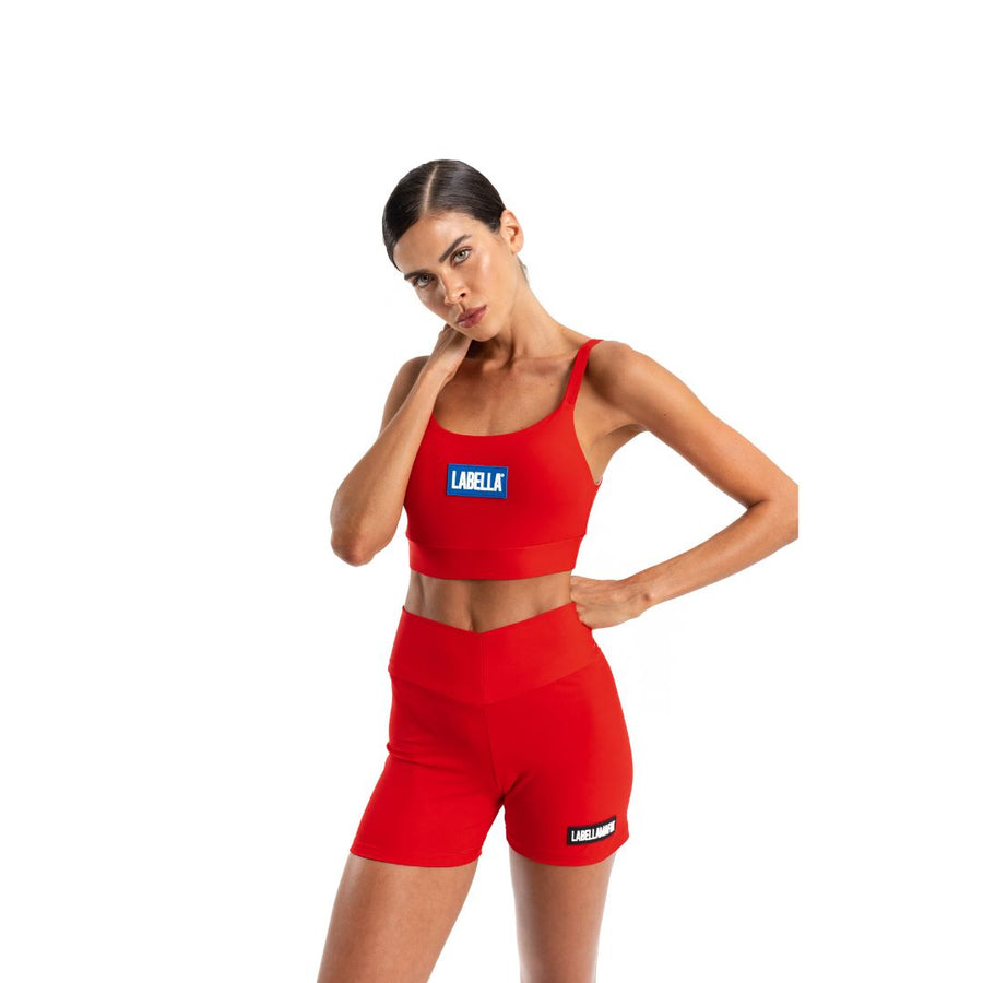 Conjunto Top y short Biker GO ON Rojo