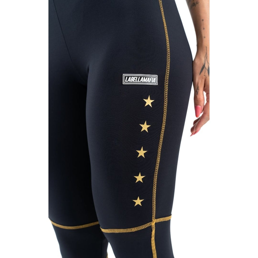 Legging Boxer Negro Estrellas