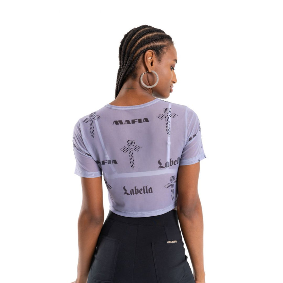 Cropped y Top Lunatic Estampado