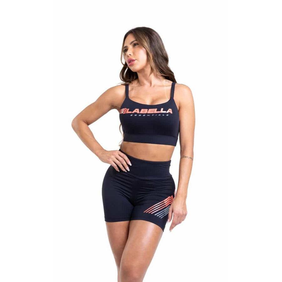 Conjunto Top y Biker Essential Negro
