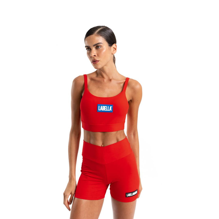 Conjunto Top y short Biker GO ON Rojo