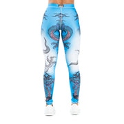 Legging Hardcore Ladies Estampada Celeste