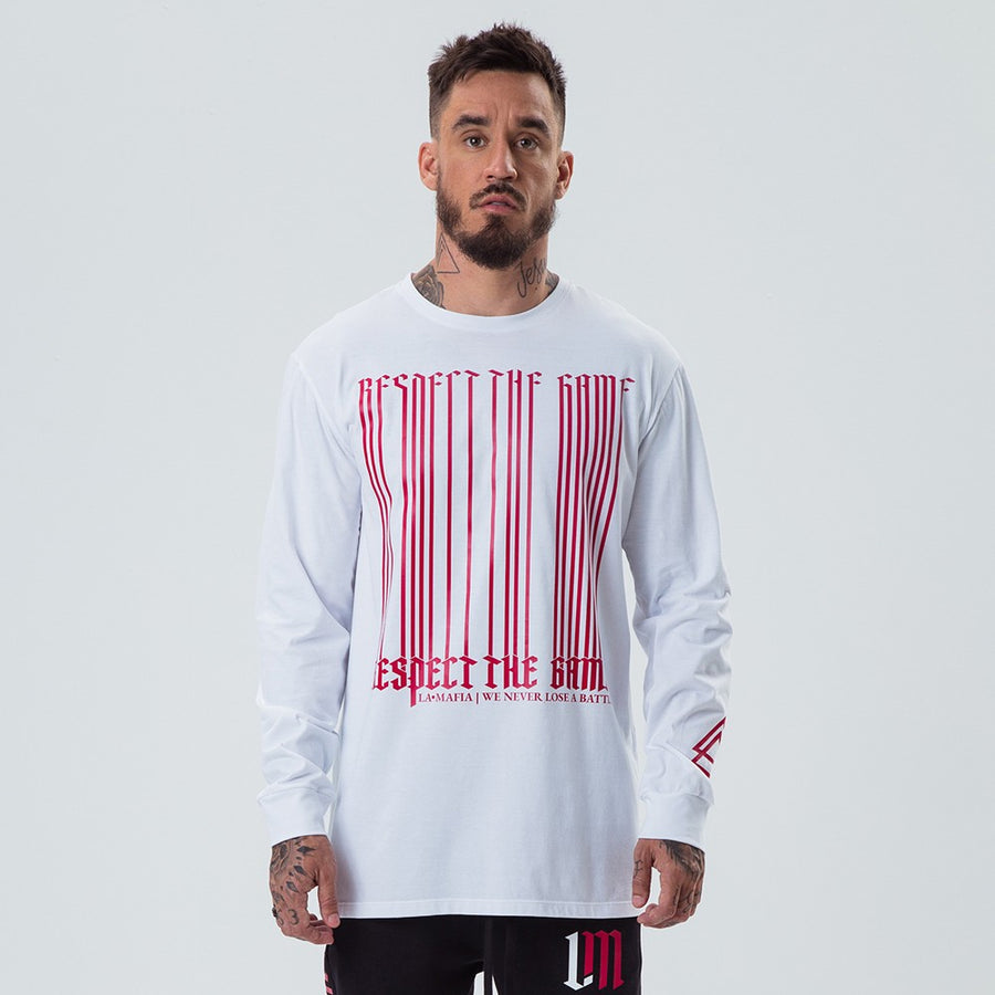 Polera Lamafia Blanca & Rojo