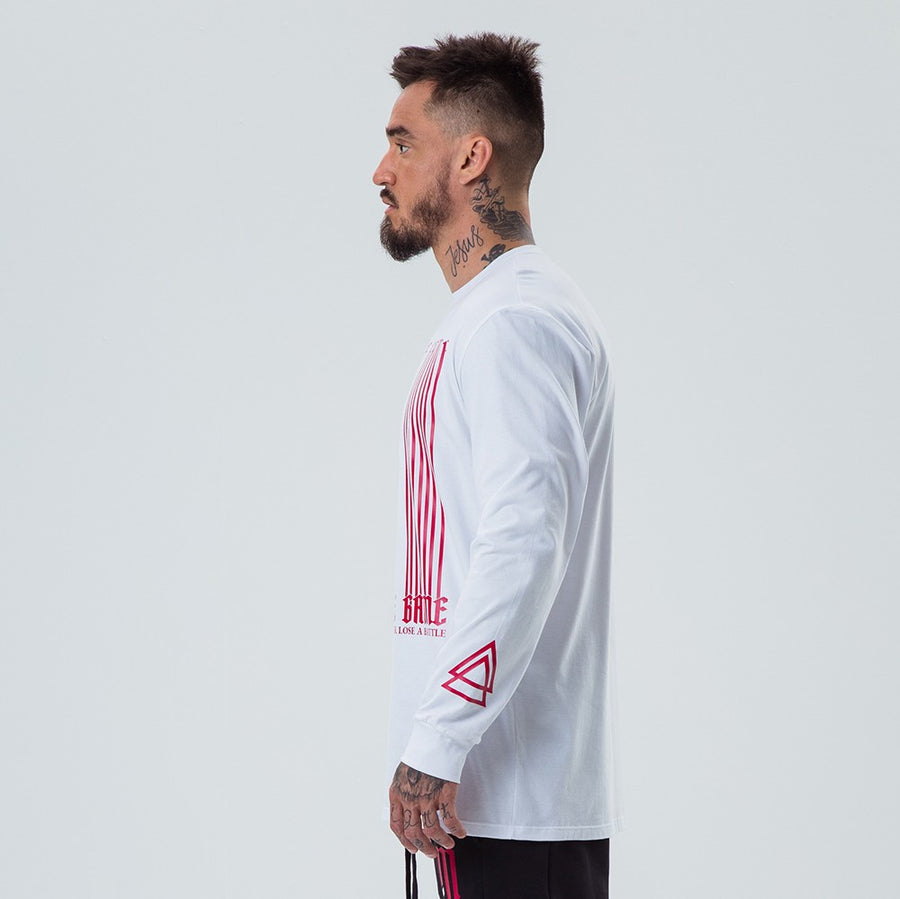 Polera Lamafia Blanca & Rojo