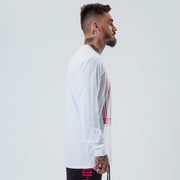 Polera Lamafia Blanca & Rojo