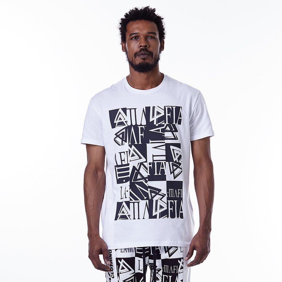 Polera Blanca Estampada