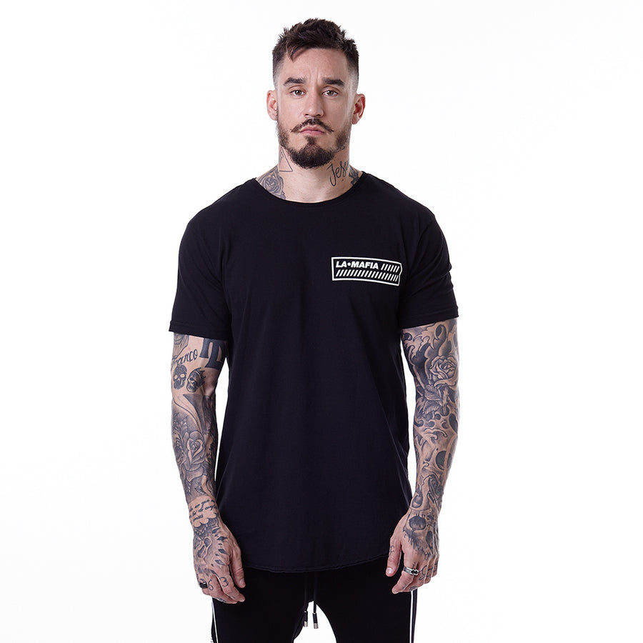 Polera Negra - Espalda Estampada